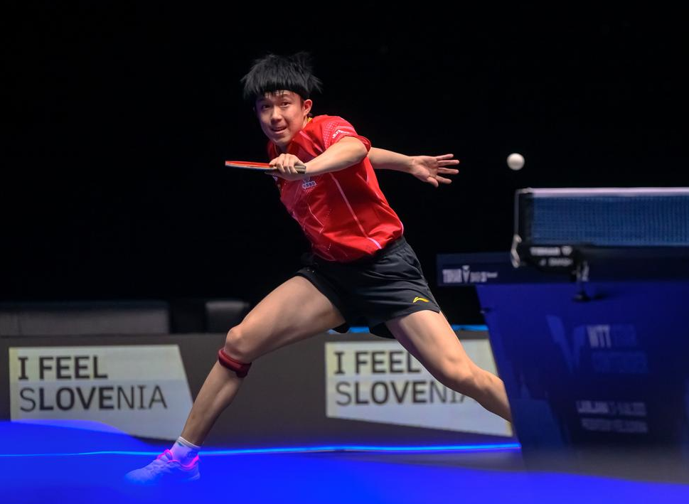 7月9日,王楚钦在比赛中.新华社发