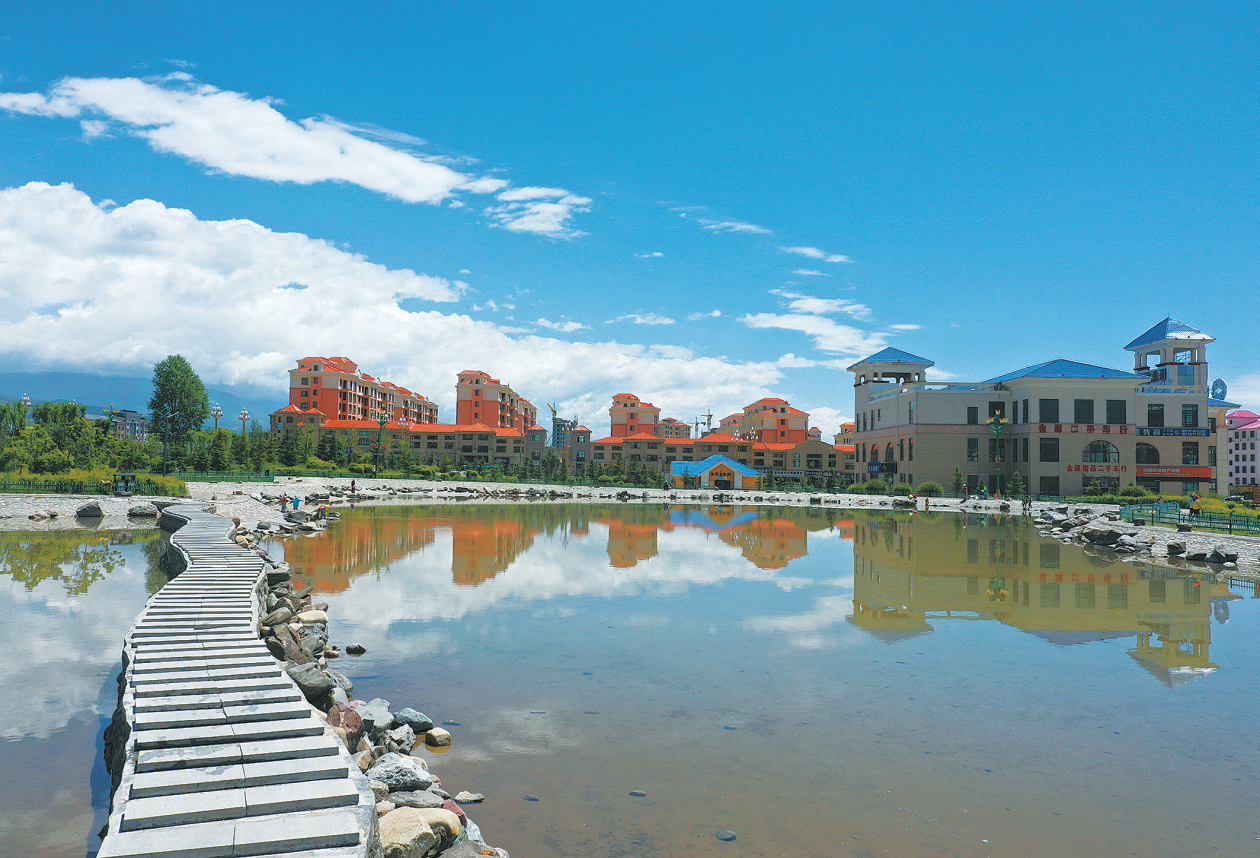 门源县城城市建设.