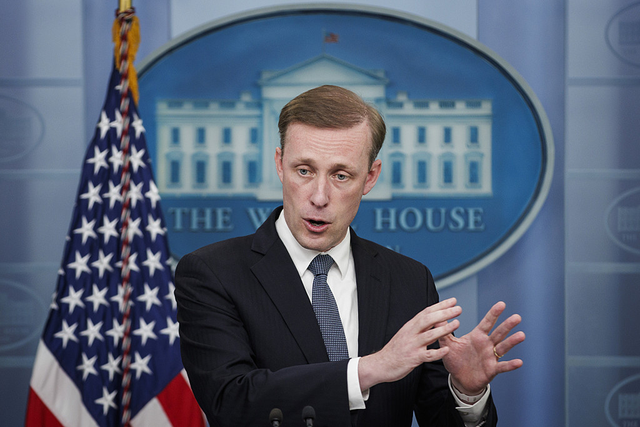 美国总统国家安全事务助理沙利文.人民视觉 资料图