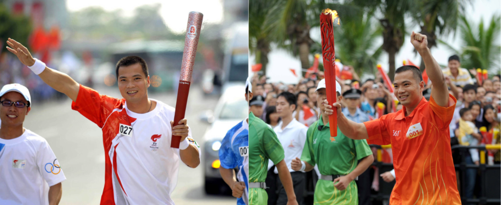 曾启亮作为2008年北京奥运火炬手和2010年广州亚运会火炬手参加火炬