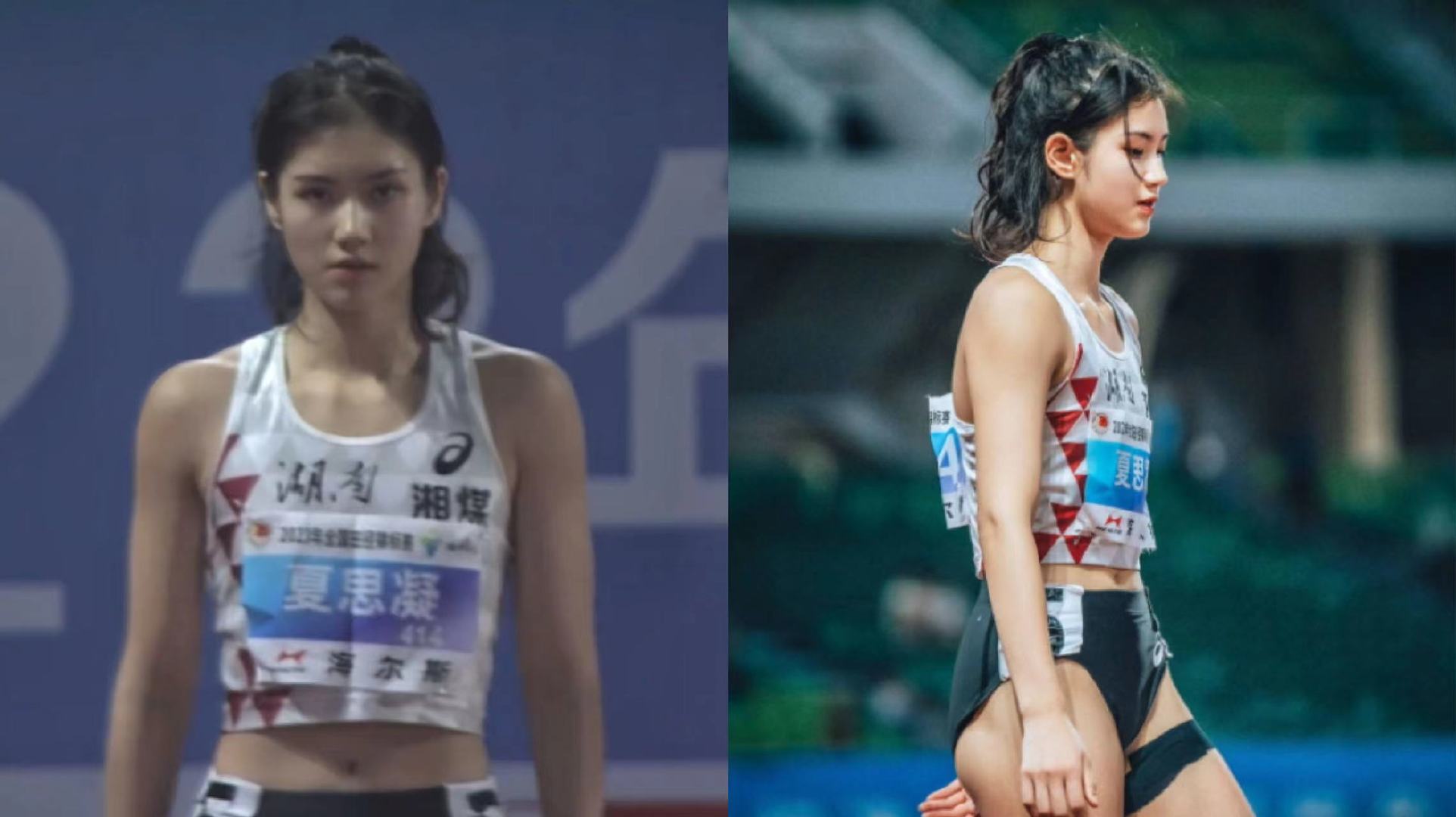 美又飒！00后田径女神夏思凝100米栏13秒25夺冠，初一开始练田径|田径|夏思凝|田径锦标赛_新浪新闻
