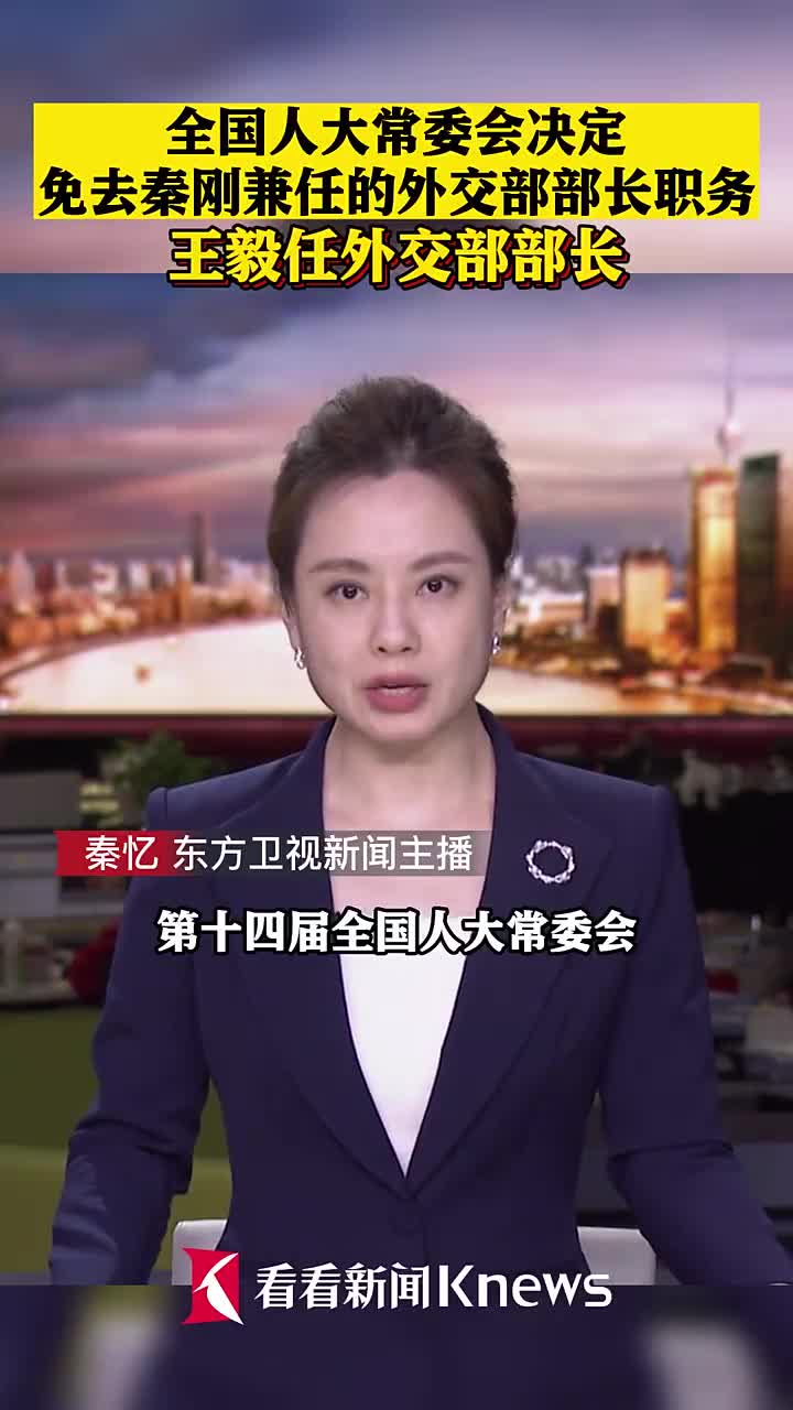 秦刚被免去外交部部长职务 王毅任外交部部长|秦刚|外交部|王毅|全国人大常委会_新浪新闻