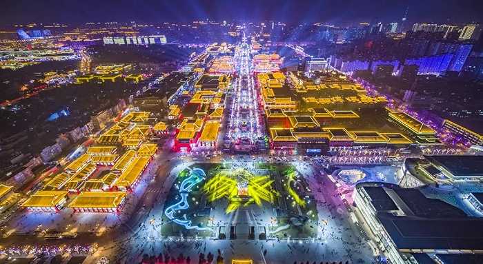 西安大唐不夜城全景图