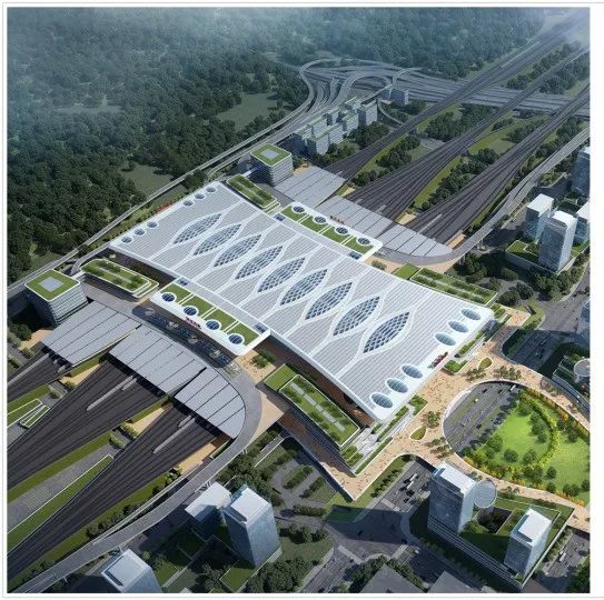 重庆东站效果图&nbsp;图:西南铁路