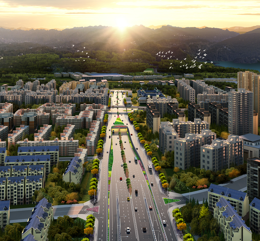 白市驿隧道效果图.重庆住建供图