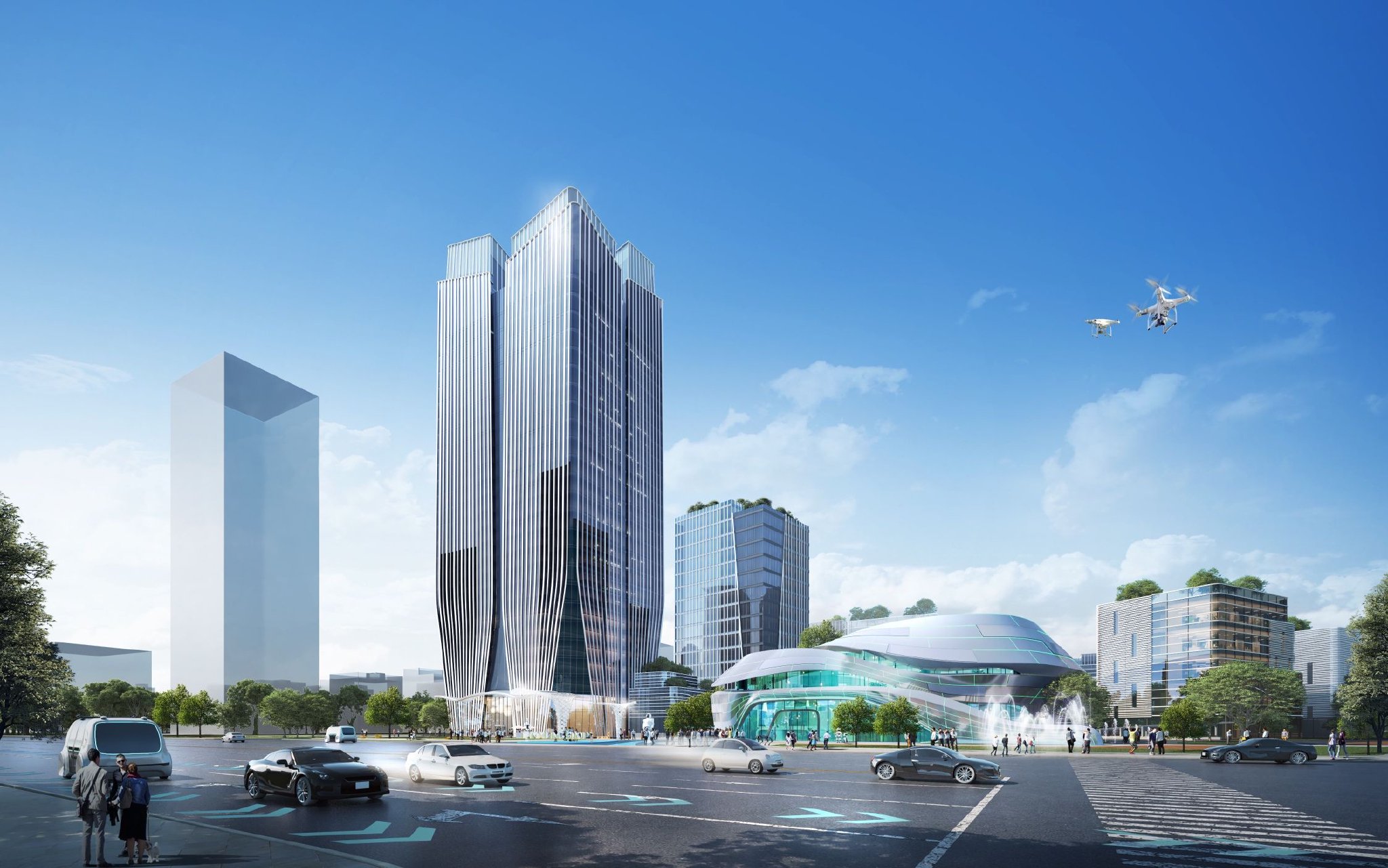 上海湾区东湖国际创新中心效果图&nbsp;&nbsp;本文图片均为 金山区供