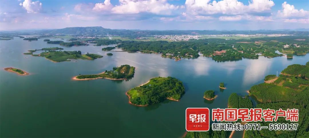 横州西津国家湿地公园航拍美景.零慧兰摄(横州市融媒体中心供图)