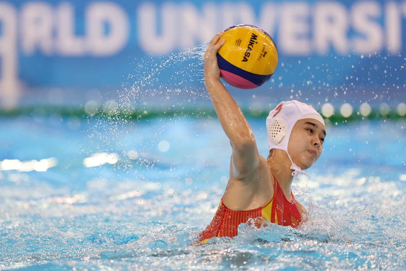 成都大运会 | 女子水球小组赛:中国队大胜新加坡队|中国队|成都大运会