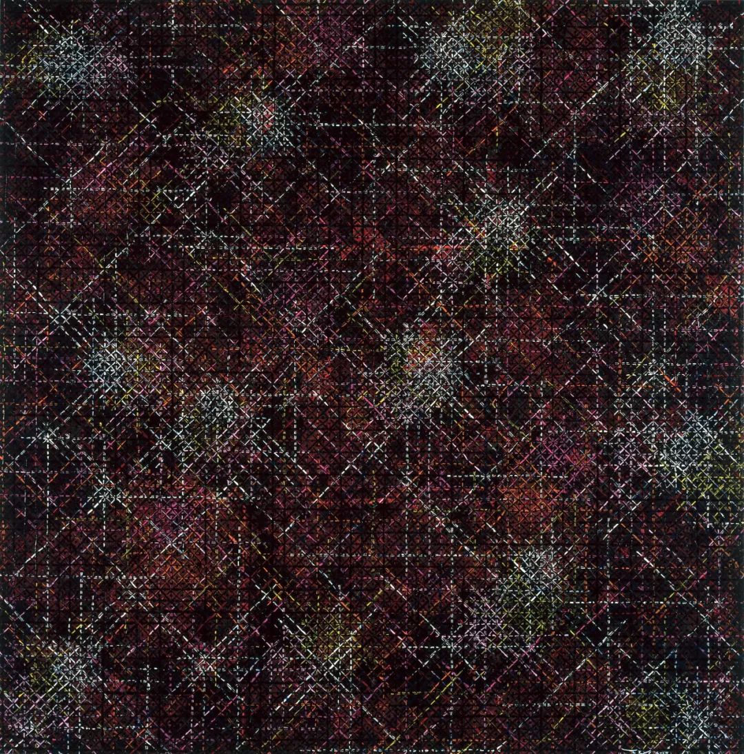 丁乙《十示 2014-8》布面丙烯&nbsp;200 x 200cm