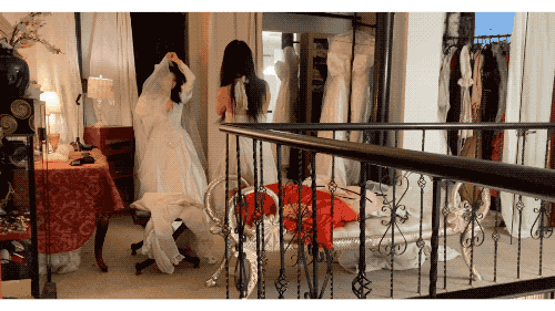 ▲给19岁妈妈拍婚纱照