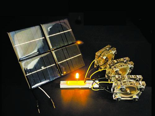 "超级电容器"可存储太阳能电池板或风车一天产生的能量.