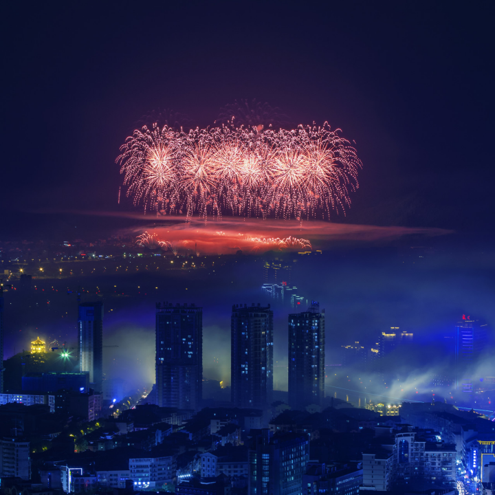 中国烟花看浏阳.(图/图虫创意)