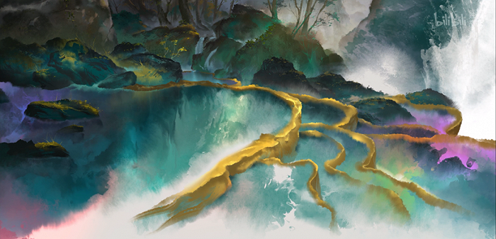 如五彩池等唯美场景:像读娱君所指出的这种级别的细节,在《雾山五行2