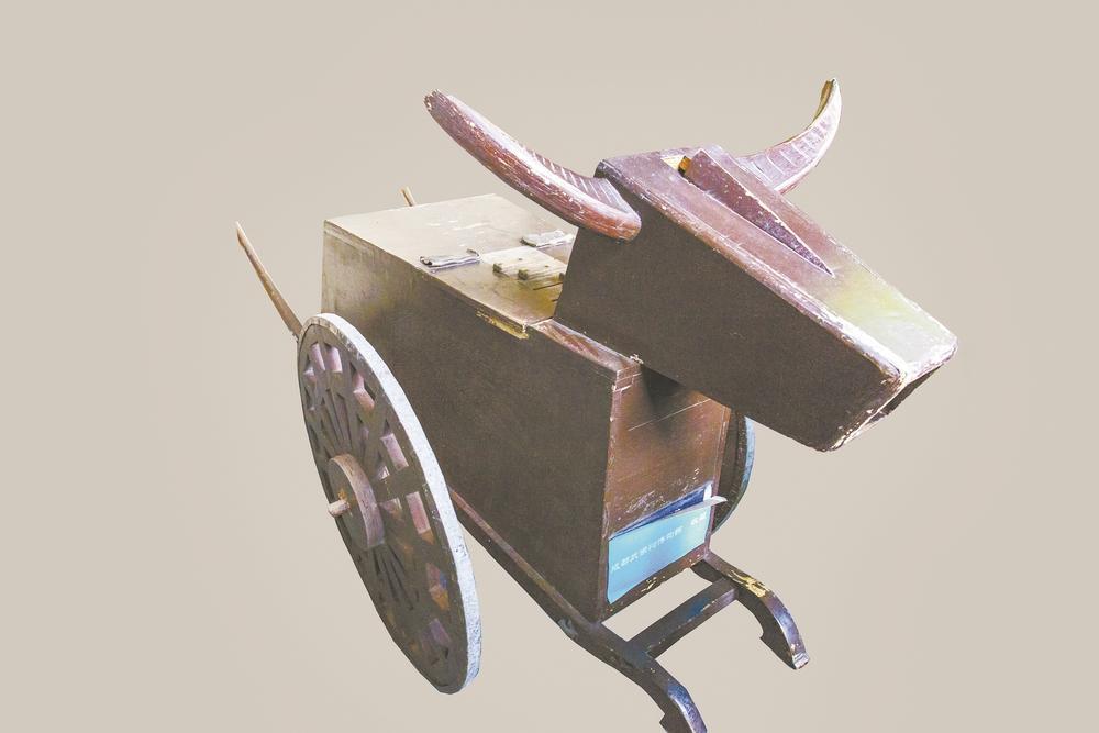 诸葛亮也是运输工具木牛流马的发明者,图为木牛流马复原图 图据视觉