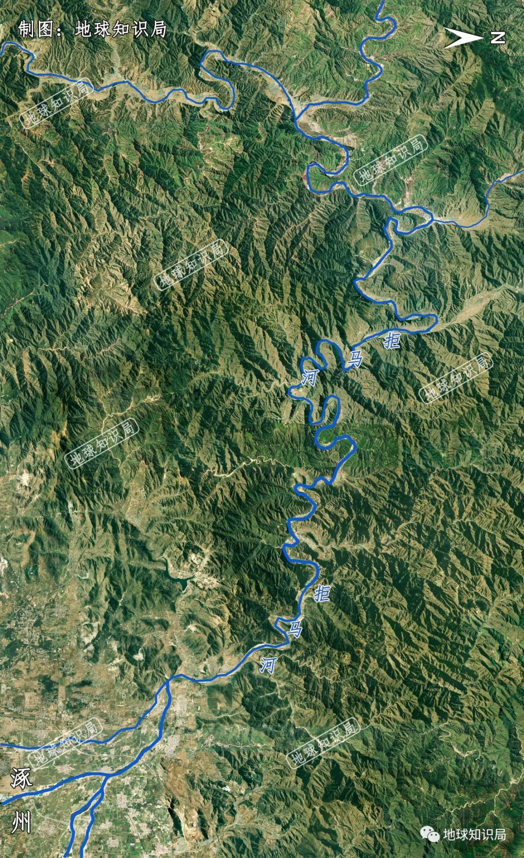 比如流经涿州城区的拒马河