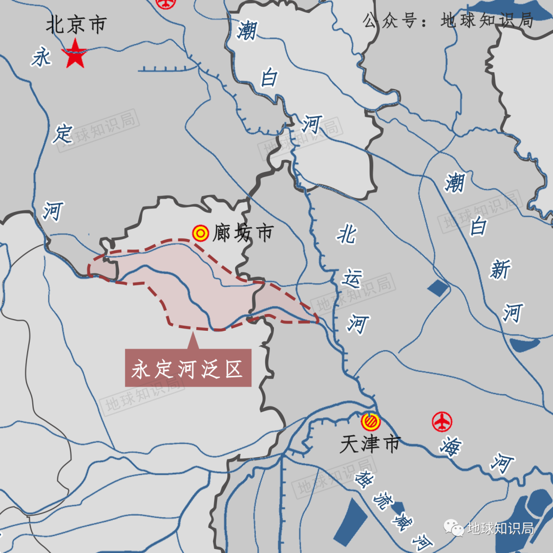 永定河泛区示意图