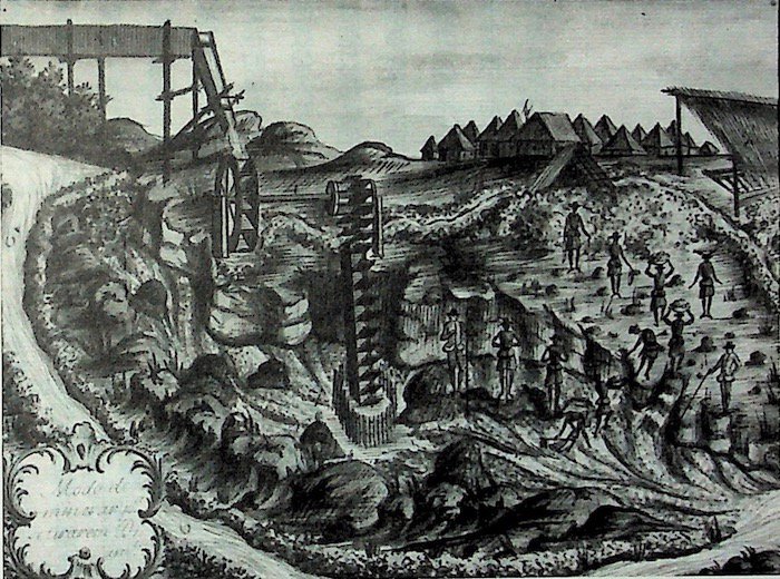 巴西钻石开采景象，1775年