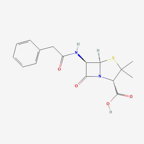 青霉素分子结构式(图片来源:pubchem)