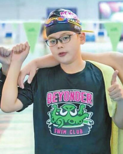 日常训练中的李沐阳.(受访者供图)