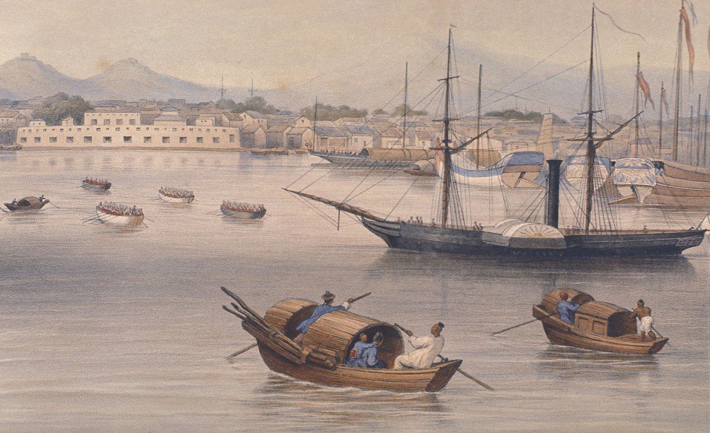 1875年，上海港口。
