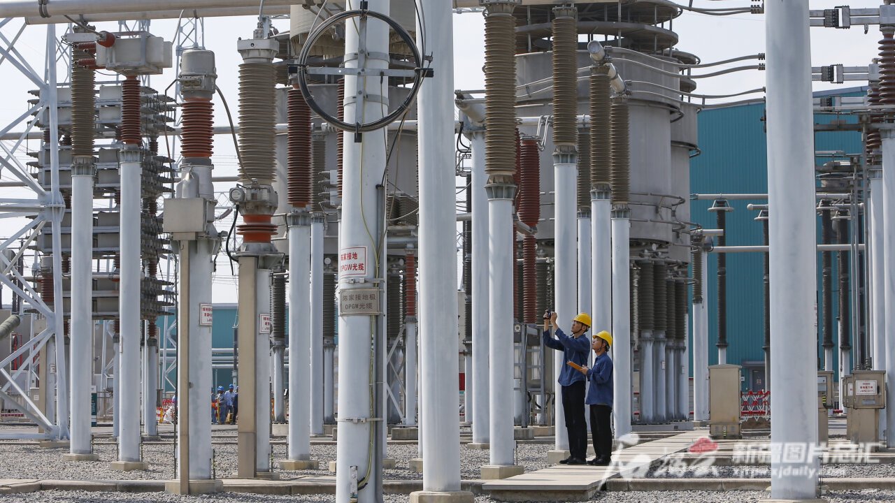 位于郑州市的哈密南—郑州±800kv特高压直流输电工程中州换流站巡检