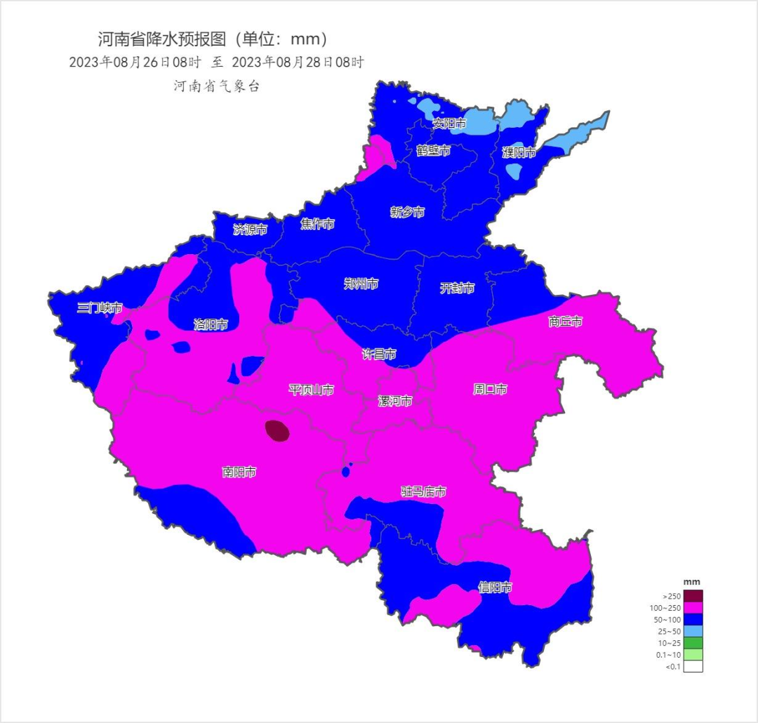 河南省降水分布图图片
