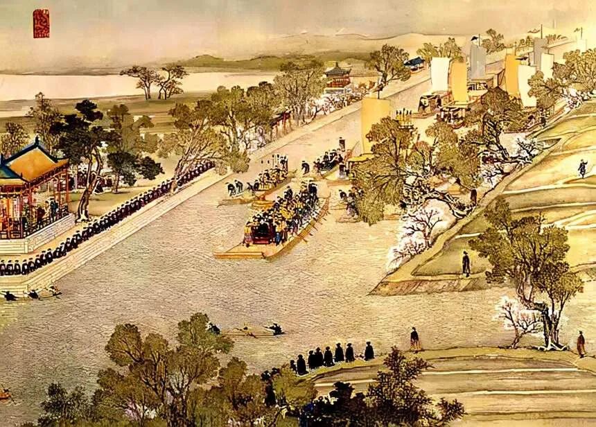 《乾隆南巡图》,图片来源:扬州博物馆