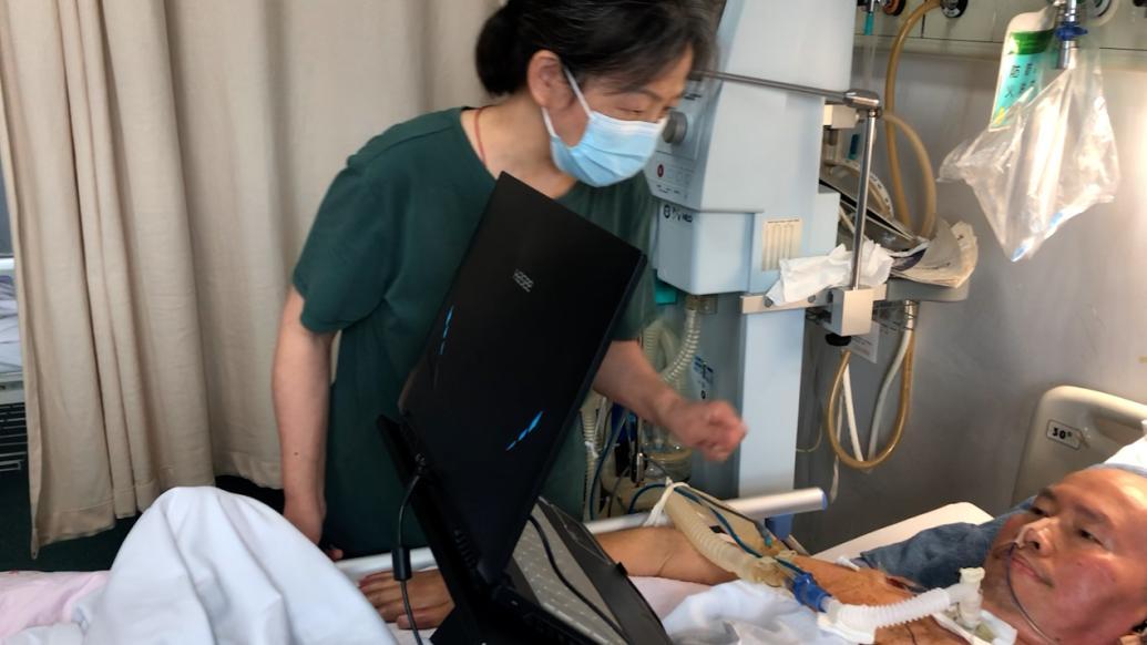 回访渐冻人唐贵安①丨每天有6个半小时用眼睛"玩"电脑