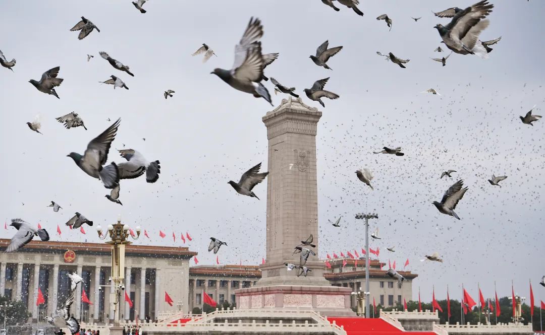 2021年7月1日，庆祝中国共产党成立100周年大会在北京天安门广场隆重举行。新华社记者 孙非 摄