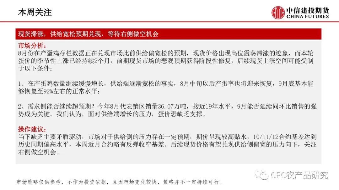 【禽畜周报】生猪震荡延续，鸡蛋走过山峰
