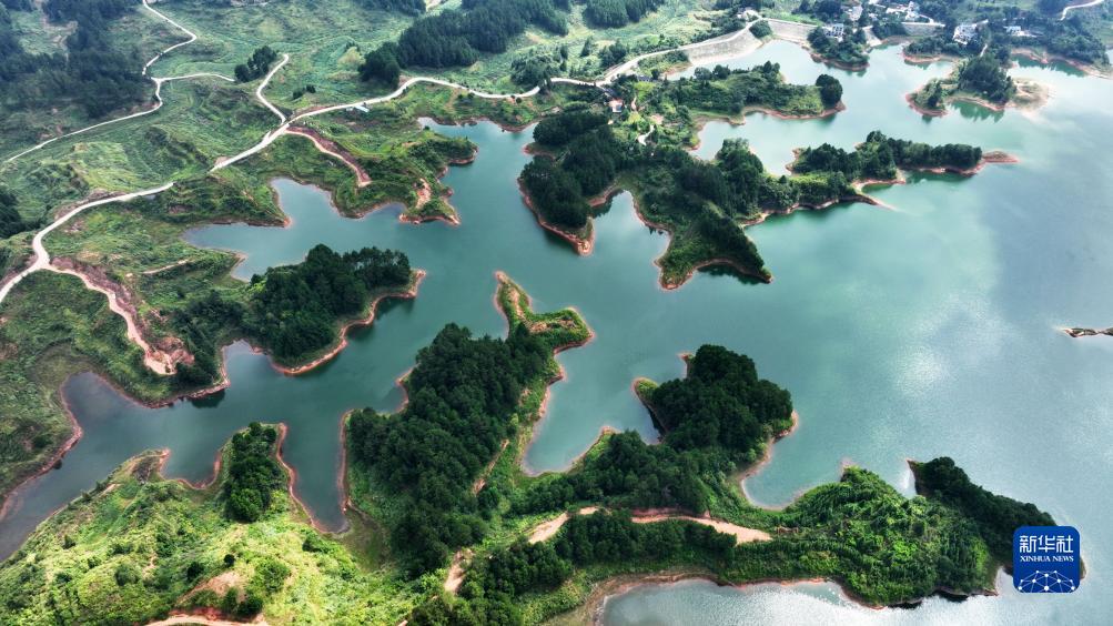 贵州黄平:13阳湖秋景---初秋,贵州省黔东南苗族侗族自治州黄平县