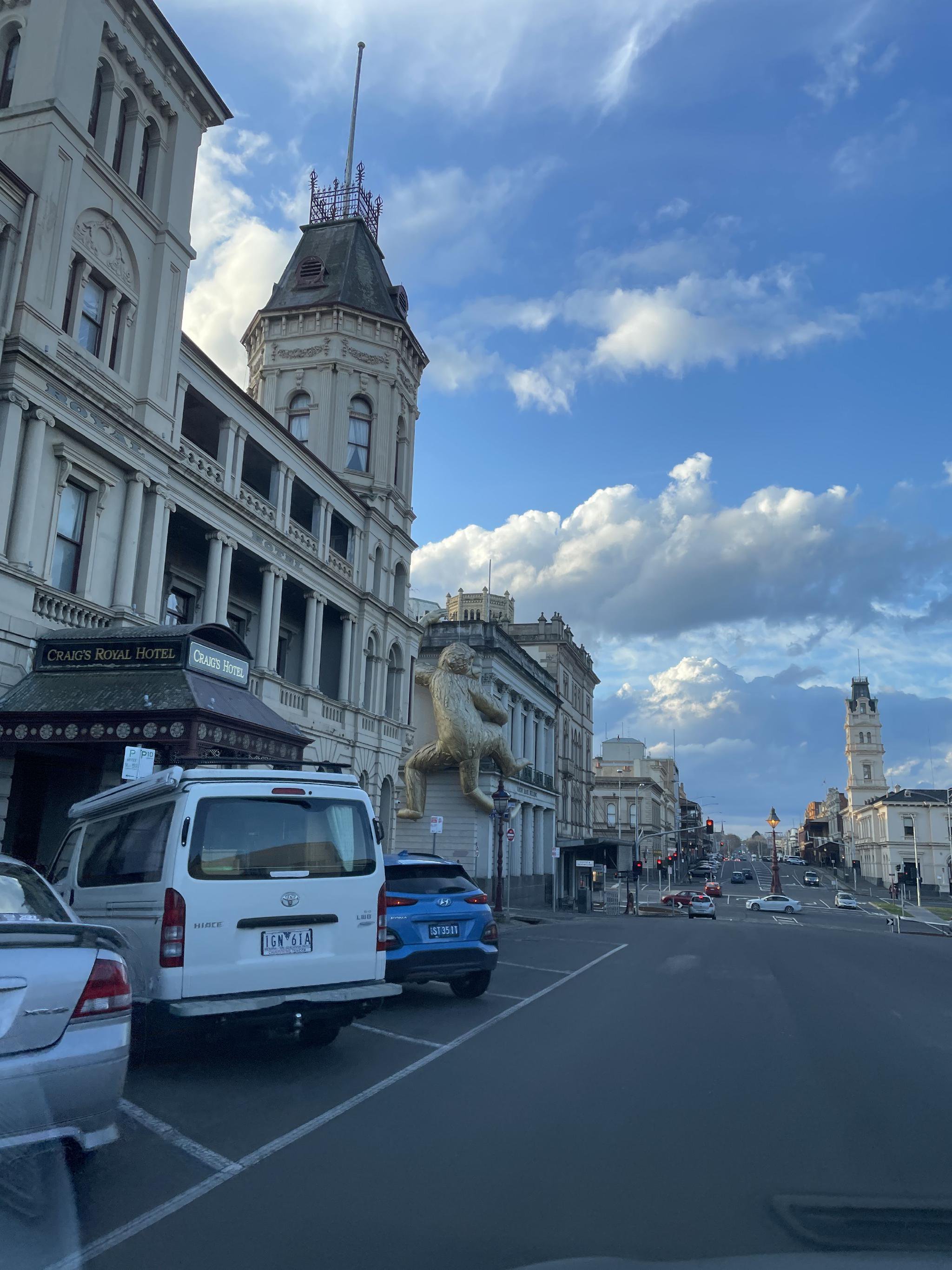 巴拉瑞特市中心，外卖取餐一般在此附近，受访者供图