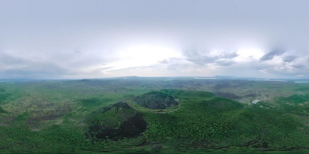 五大连池风景区(无人机全景照片).新华社记者 谢剑飞 摄