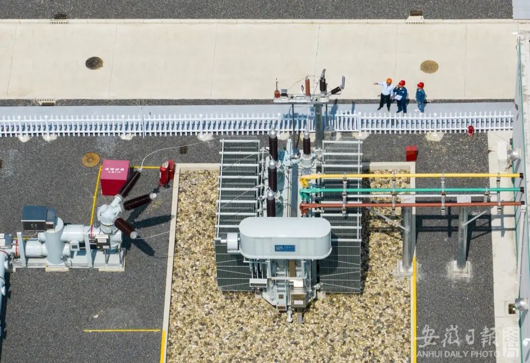 8月31日,芜湖市沈巷园区信义光能控股有限公司110kv信北储能电站。肖本祥 摄