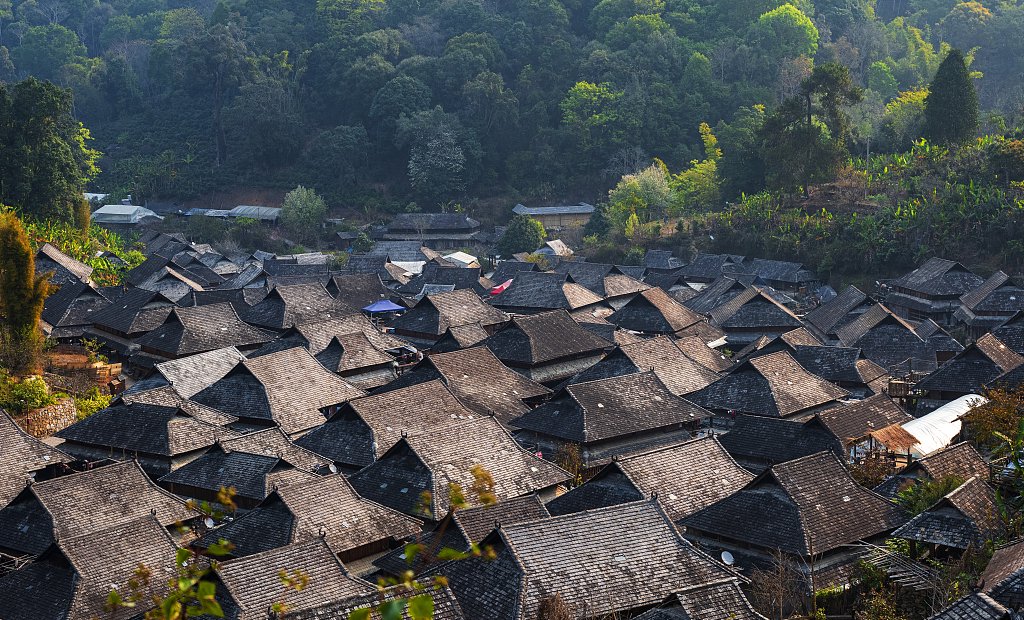 云南普洱地区,景迈山糯干古寨