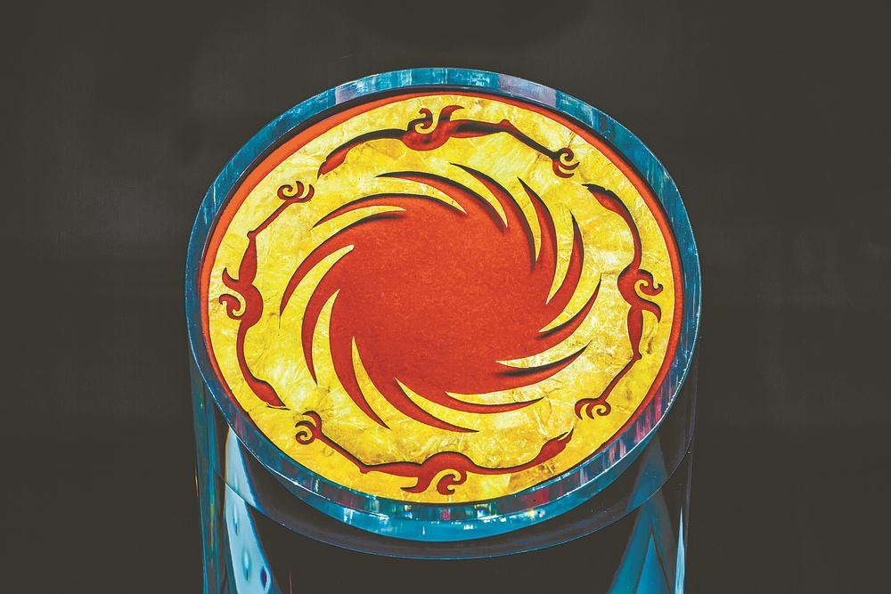 太阳神鸟金箔 资料图片