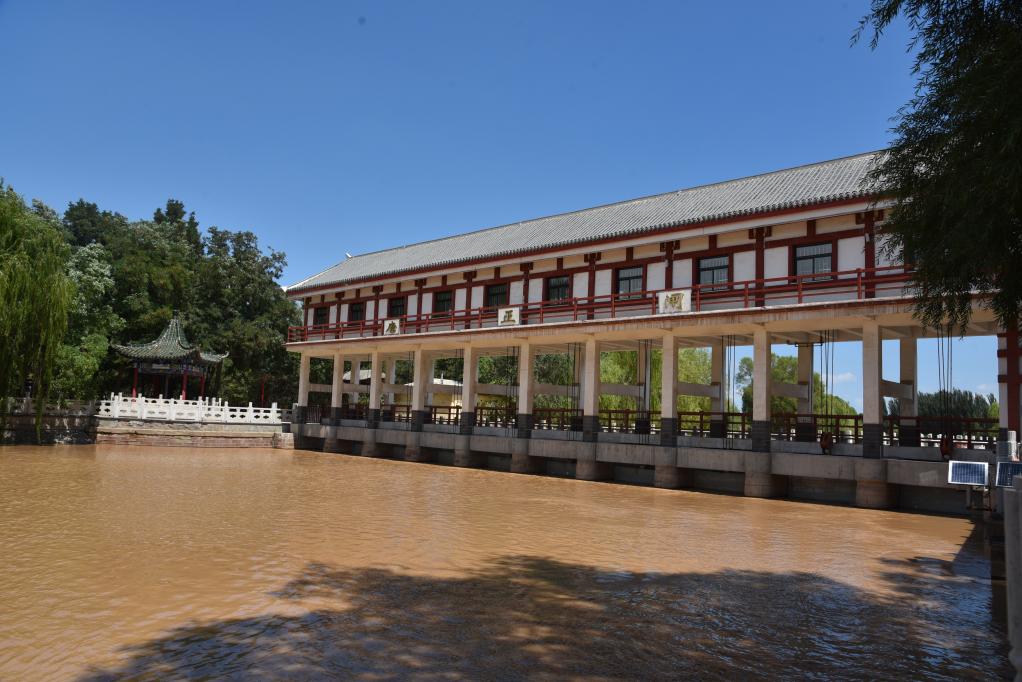 唐徕渠的进水闸唐正闸.新华社记者邹欣媛 摄