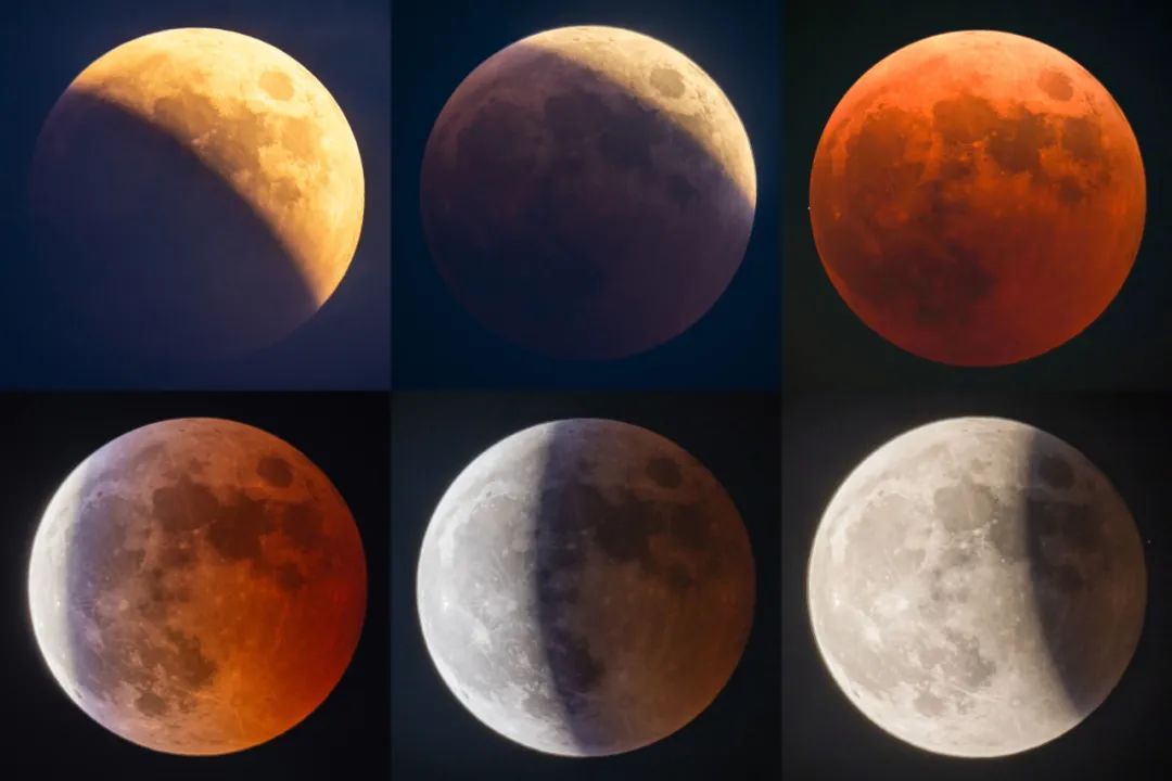 月全食影像(摄影:霍柱彰)