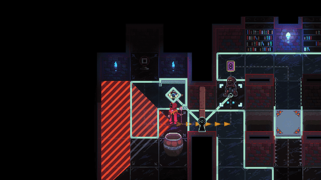 人类角色就需要绕过守卫的视线