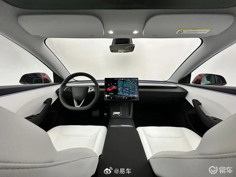 新款特斯拉model3焕新版内饰亮相售2599万元起四季度交付