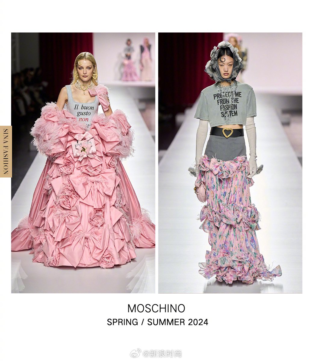 Moschino 2024 春夏大秀在发布,恰逢品牌创立四十周年……|米兰时装周|春夏时装周|Moschino Cheap & Chic|IU ...