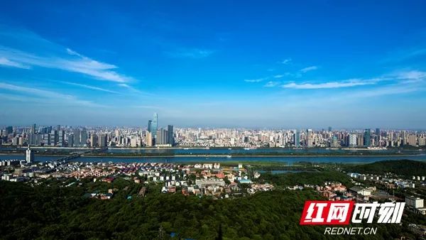 长沙城市鸟瞰图