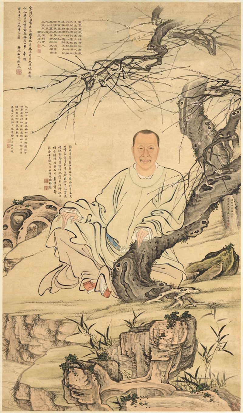 禹之鼎绘《姜西溟画像》,&nbsp;1676年,纸本设色(授权图像展示),200