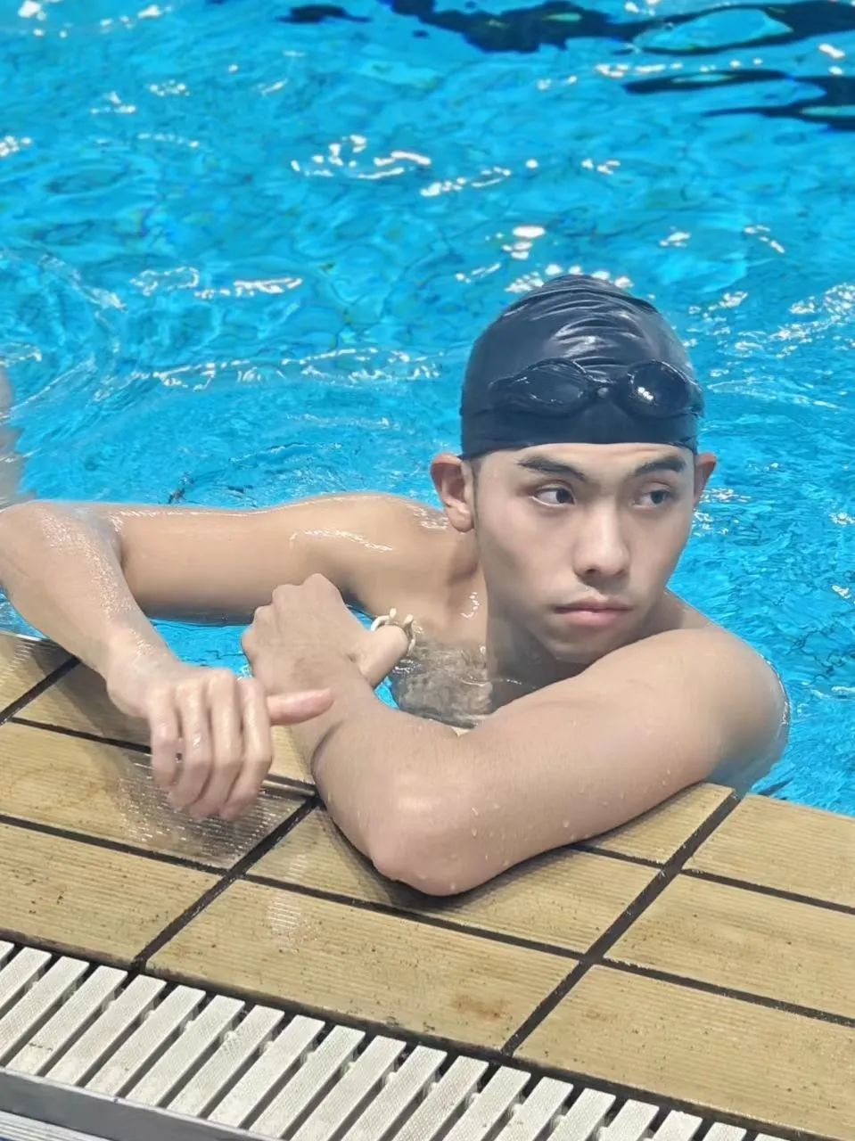 石浩玙在训练中