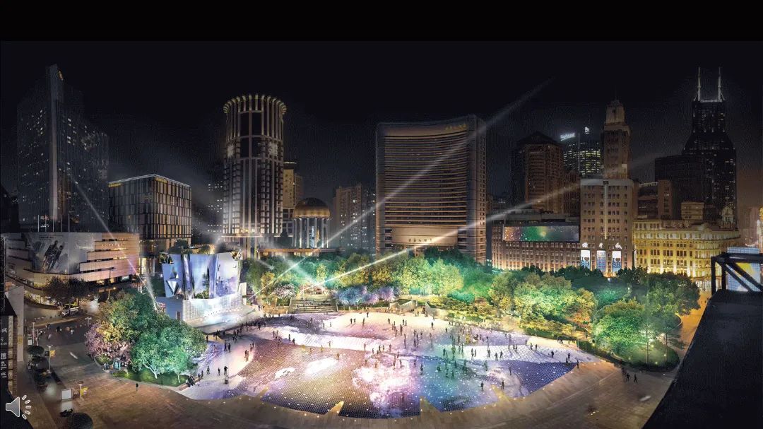 世纪广场夜景效果图