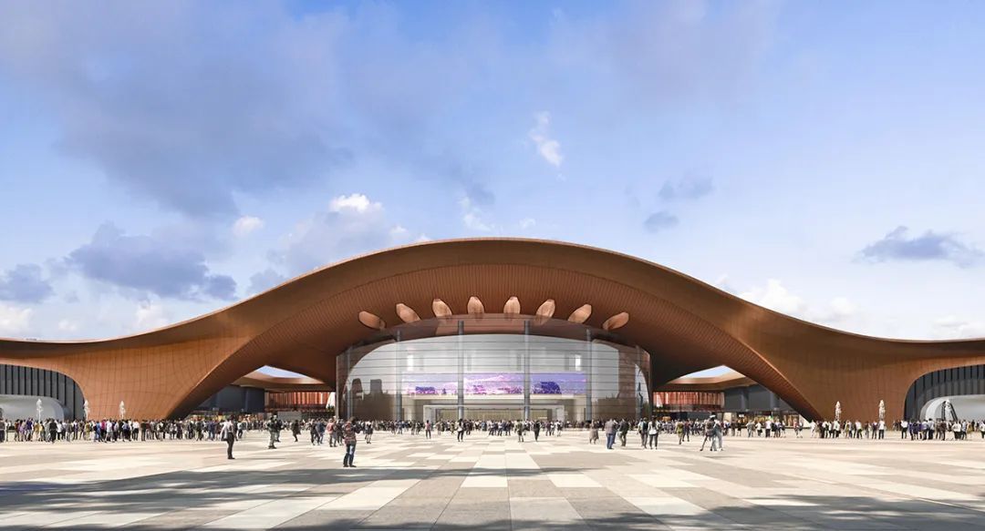 新国展二期项目钢结构施工进入收尾阶段|地下室_新浪财经_新浪网