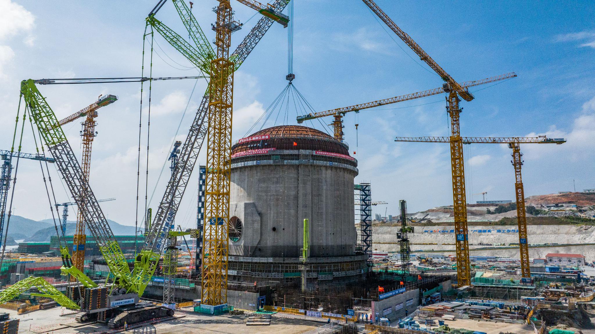 中广核浙江三澳核电项目一期工程"华龙一号"建设现场.中广核供图