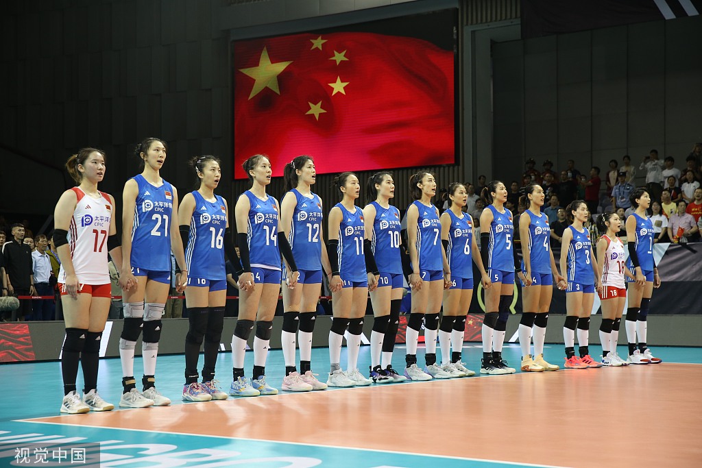 中国女排出战亚运会.