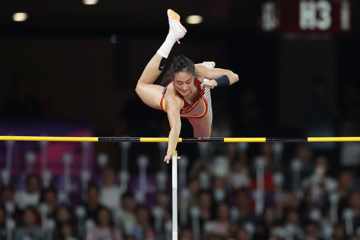 杭州亚运会丨中国选手李玲获女子撑杆跳高冠军|中国日报|魏晓昊|李玲