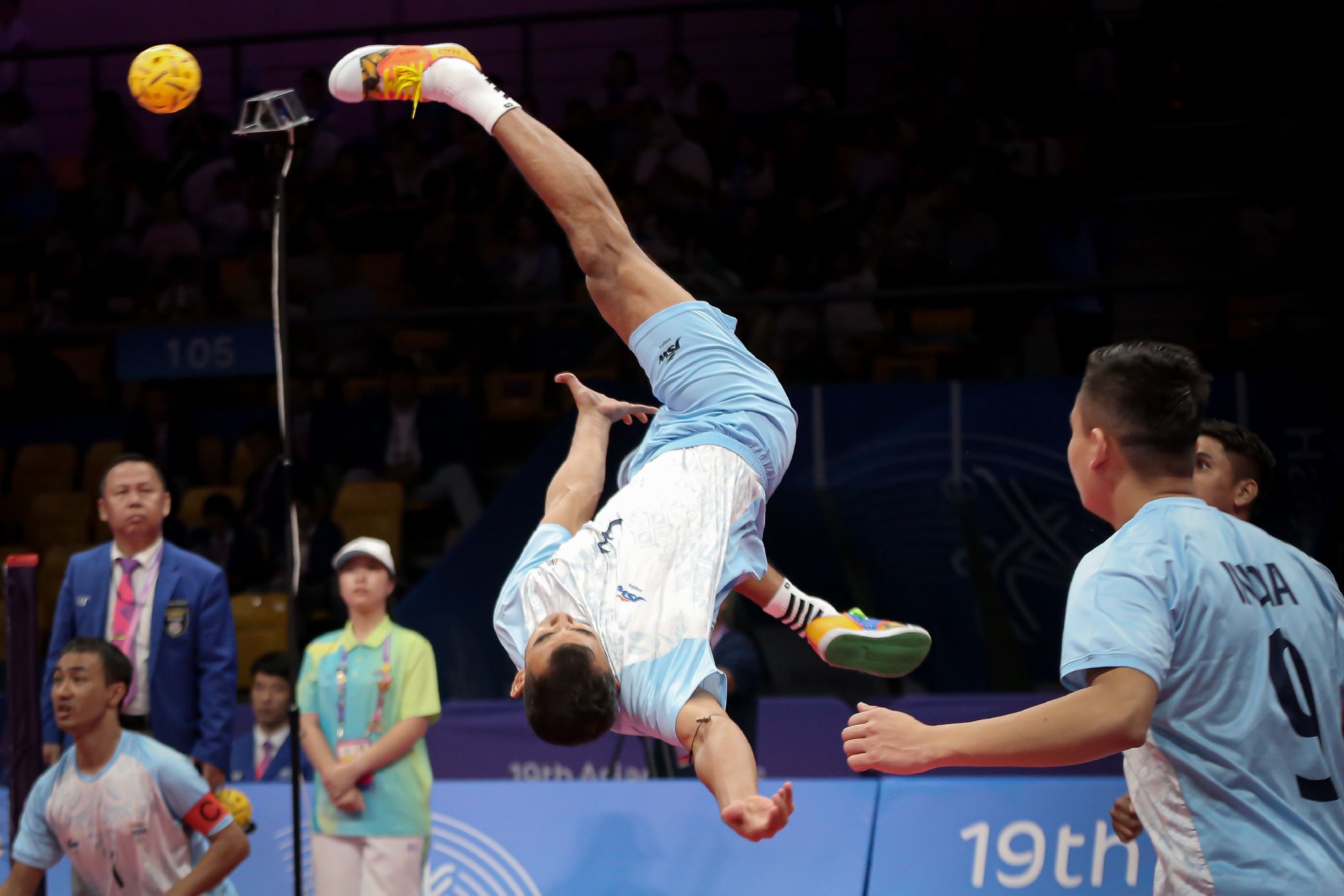 杭州亚运会藤球比赛现场.杭州亚组委供图